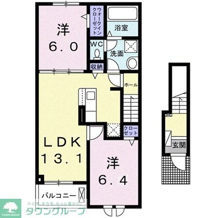 ヒルサイドの物件間取画像